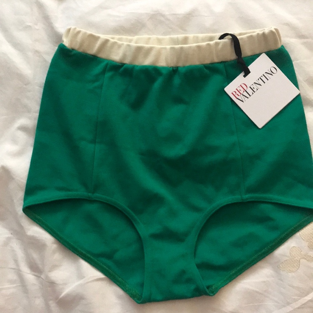Red Valentino high waisted bootie shorts